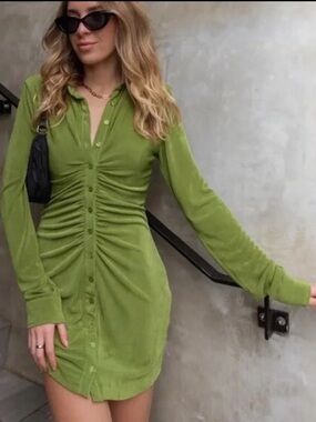 With Jean Andy Dress in Green